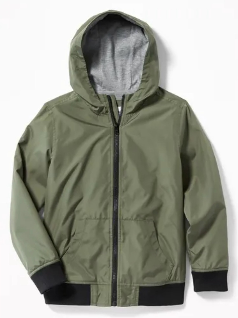 NEW | Old Navy | Army Green Lightweight Jacket | Windbreaker for Boys | L(10-12)